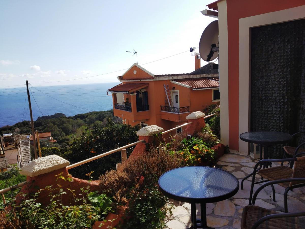 Traditional Panoramic Sea View House Lákones Eksteriør billede